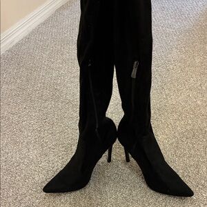 Cape Robbin Black Over the Knee Boots